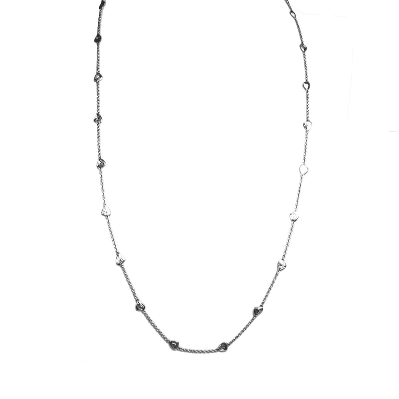 Kimana Lady Textured Chain Necklace Sterling silver  Long Chain