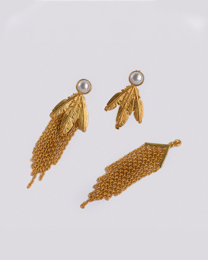 Feathers Of Paradise Convertable Earrings