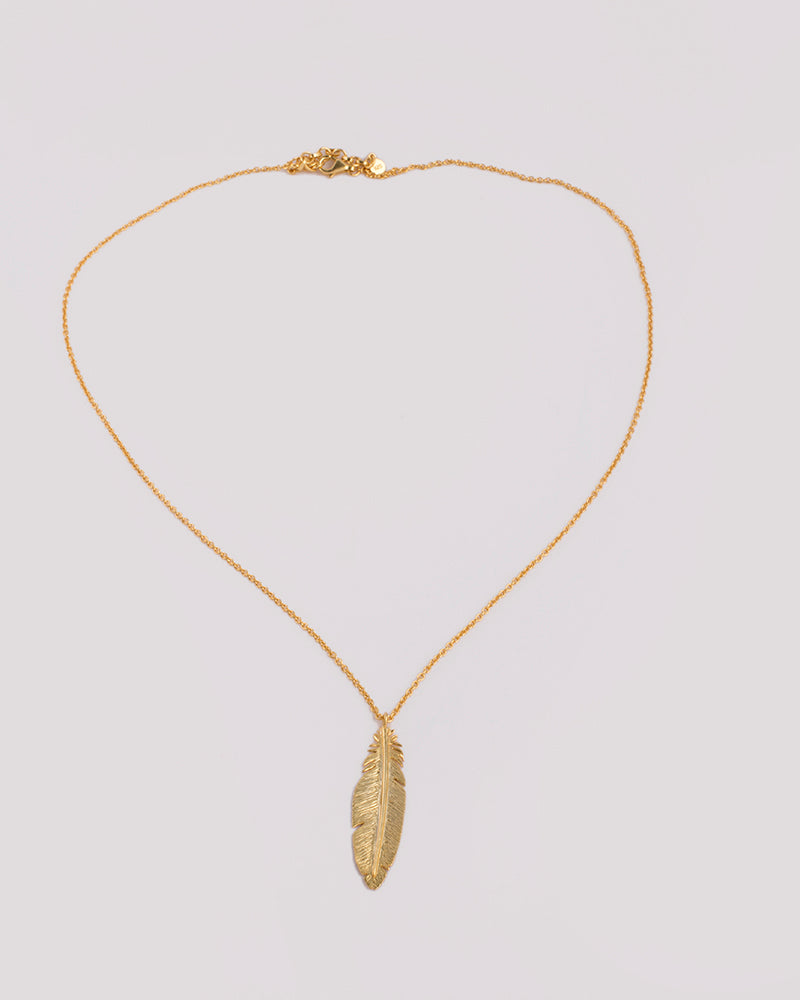 Feathers Of Paradise Single Pendant Necklace
