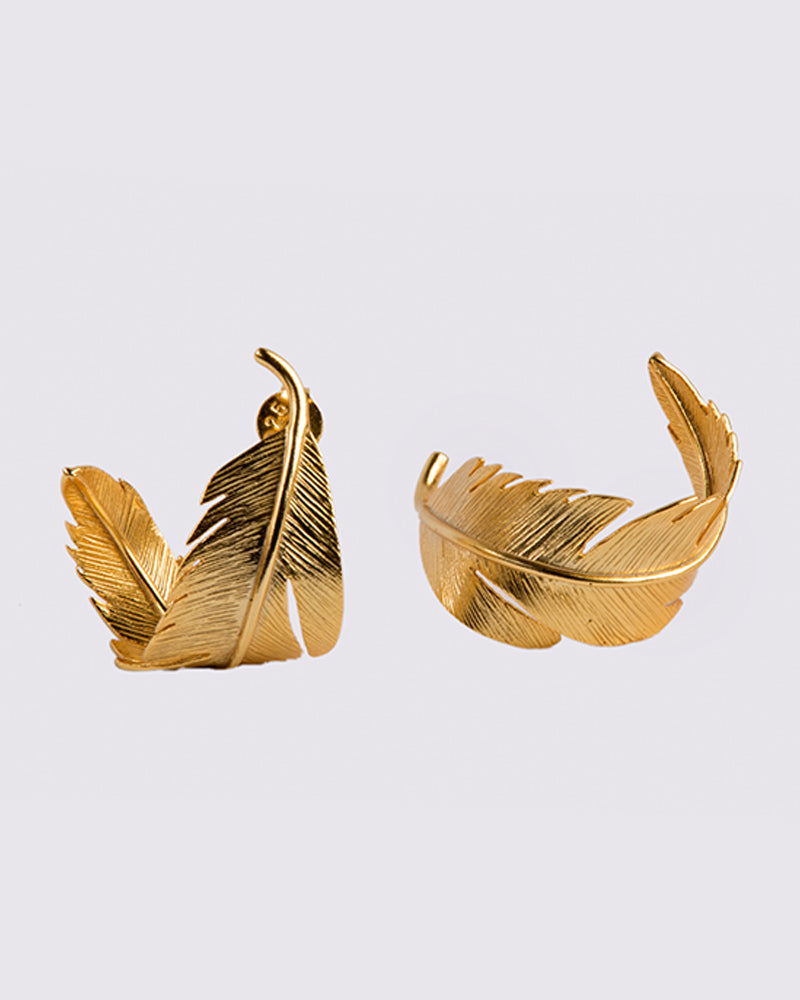 Feathers Of Paradise Solitary Stud Earring